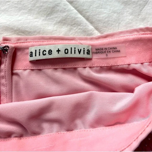 Alice + olivia rhinestone mesh skirt.